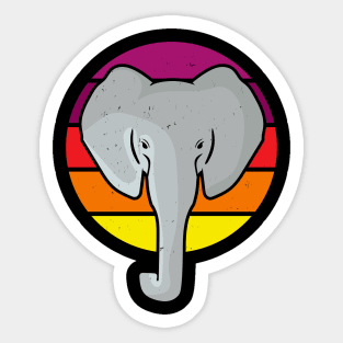 Elephant Vintage Retro Africa Animals Sticker